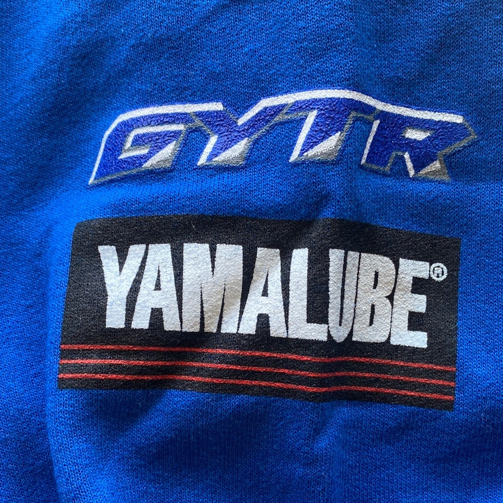 Yamaha Racing Hoodie in Gray and Blue - Picture 6 of 7